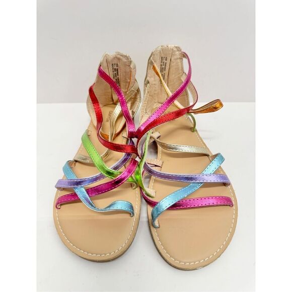 Harper Canyon Kids Sandals Size 4M Multicolor Open Toe Gladiator Style NEW - Picture 3 of 7